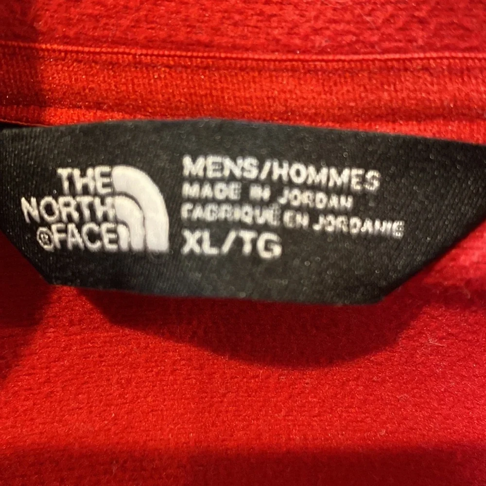 The North Face Red Fleece 1/4 Zip Men’s Long Sleeve | Size XL